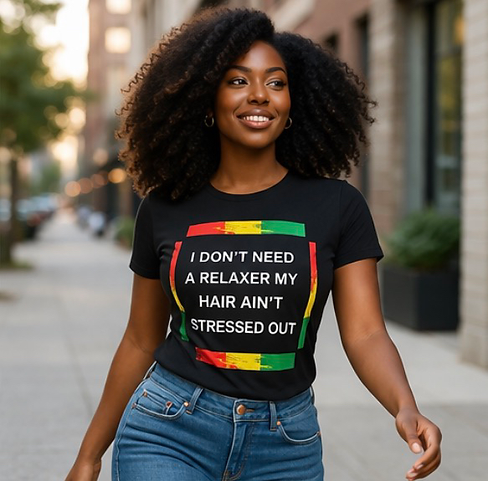 I Don’t Need A Relaxer My Hair Ain’t Stressed Out TShirt