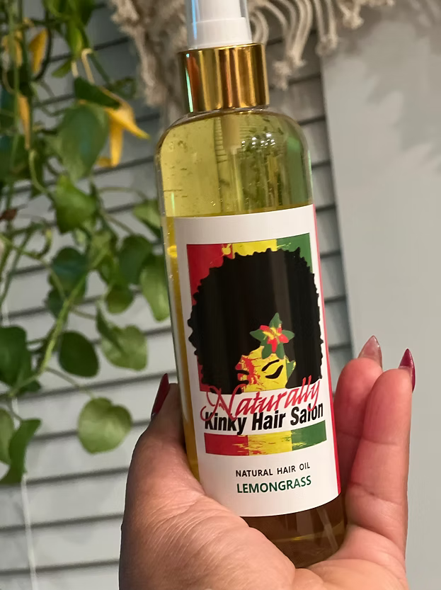 Large Lemongrass Natural Hair Oil